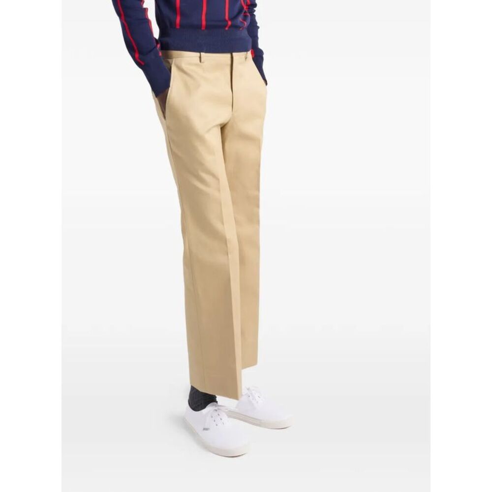 Prada Men Drill Fabric Sneakers - Picture 3 of 6